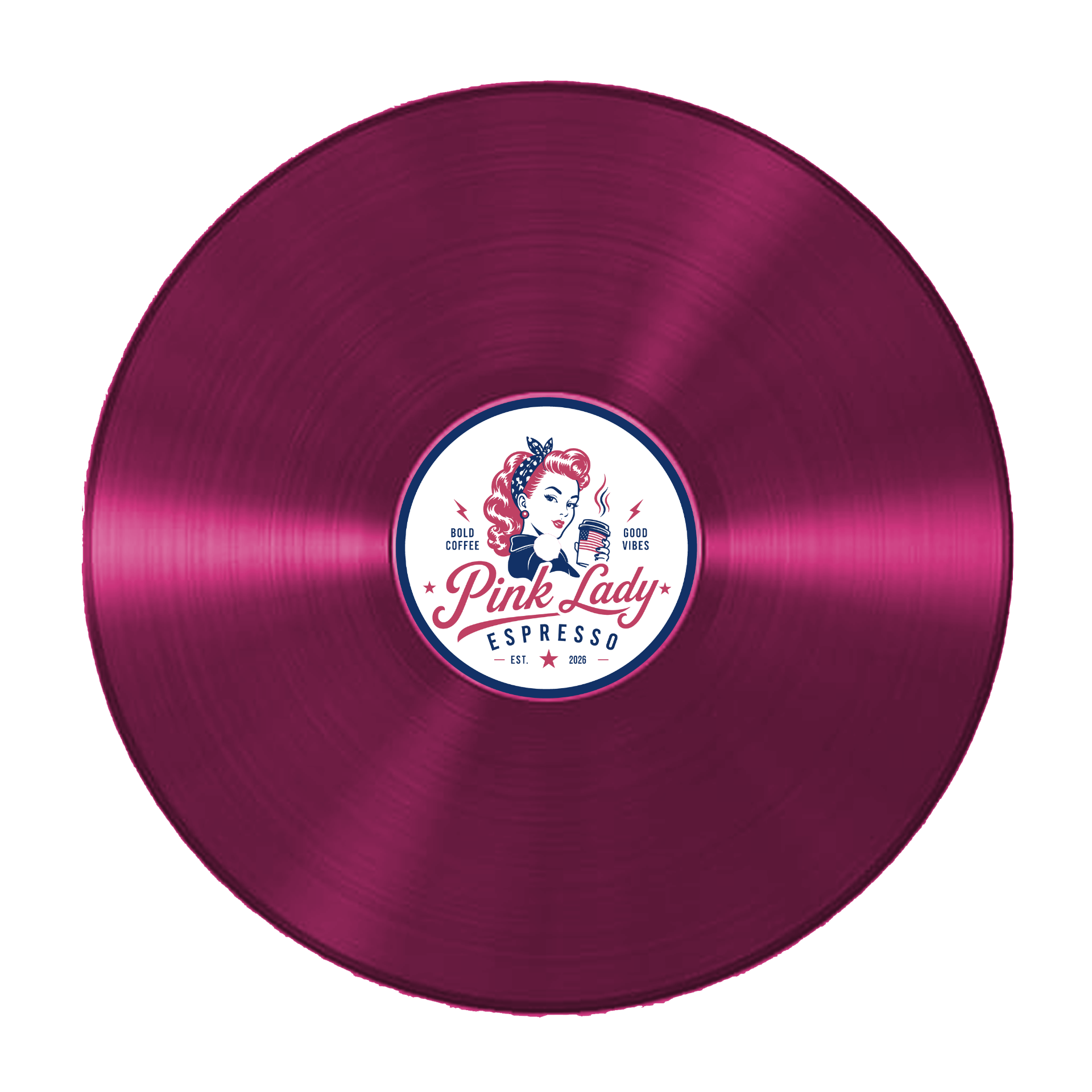 Pink Lady Espresso vinyl record — drag to scratch